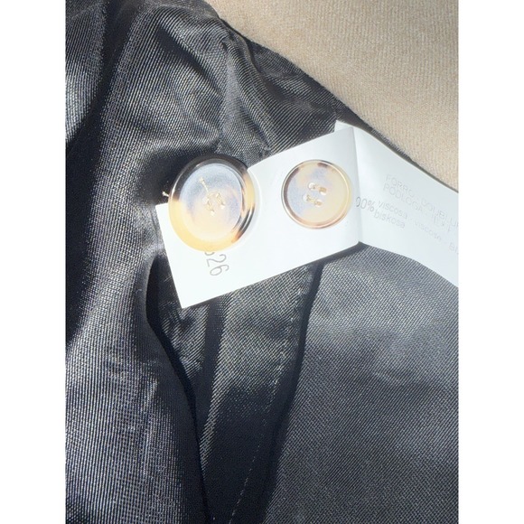 ZARA Womens Tan Double Breasted Blazer NWOT Classic Tailored Workwear Medium - Picture 5 of 5